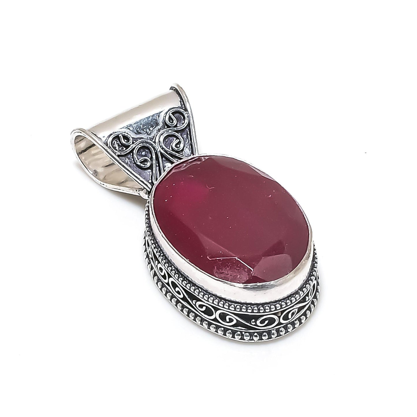 Red Ruby Gemstone Pendant