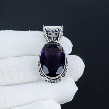Purple Amethyst Gemstone Pendant