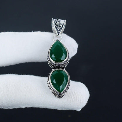 Green Emerald Gemstone Pendant