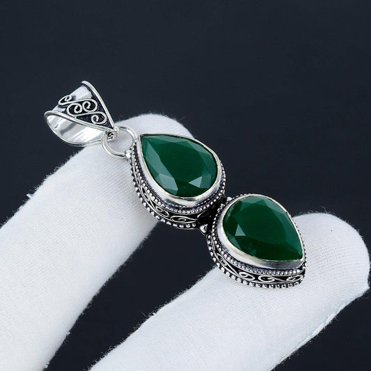 Green Emerald Gemstone Pendant