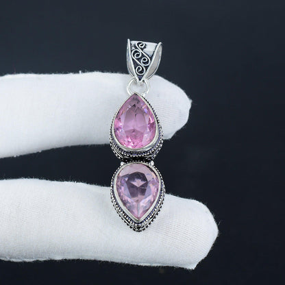 Pink Kunzite Gemstone Pendant
