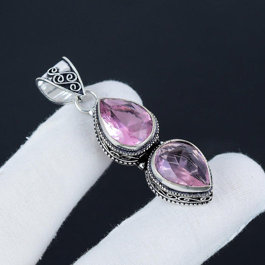 Pink Kunzite Gemstone Pendant