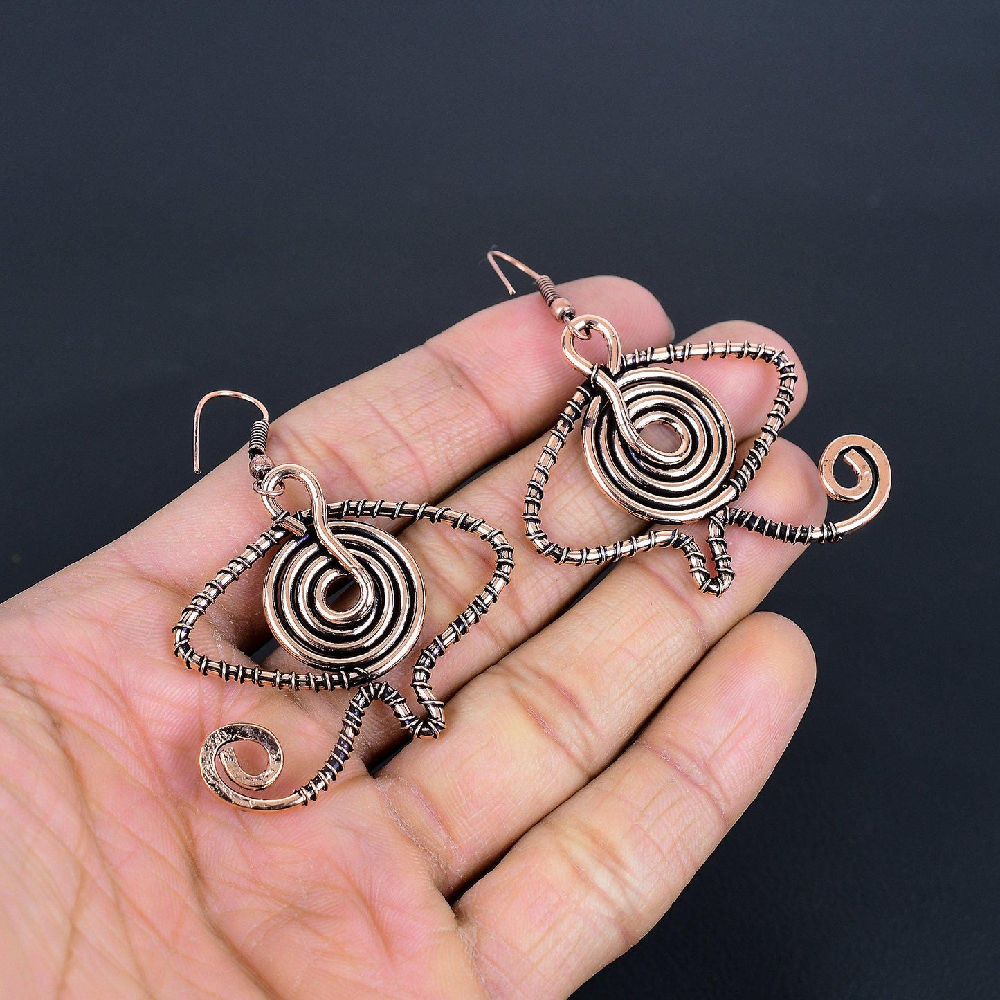 Blue Evil Eye Gemstone Earrings