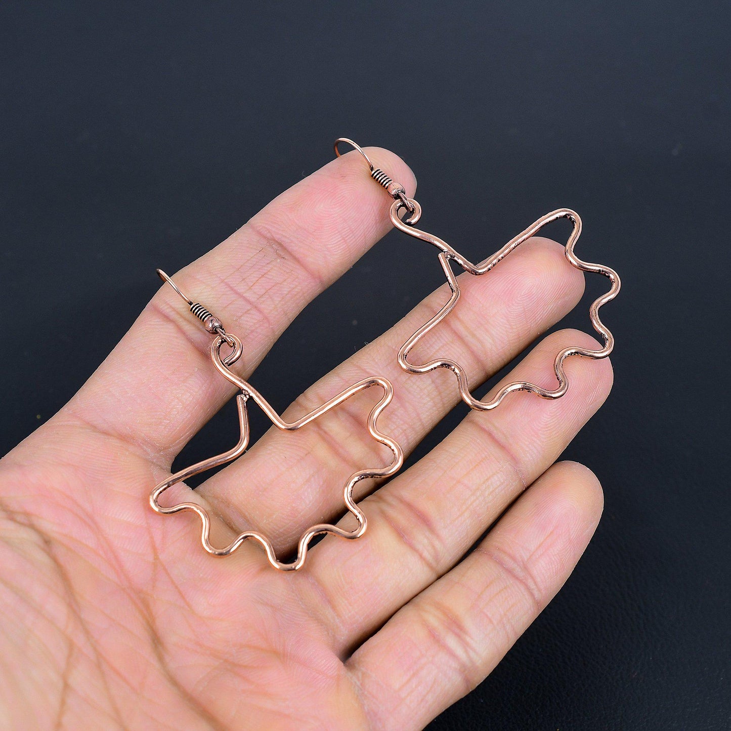 Copper Bat & Butterfly Gemstone Earrings
