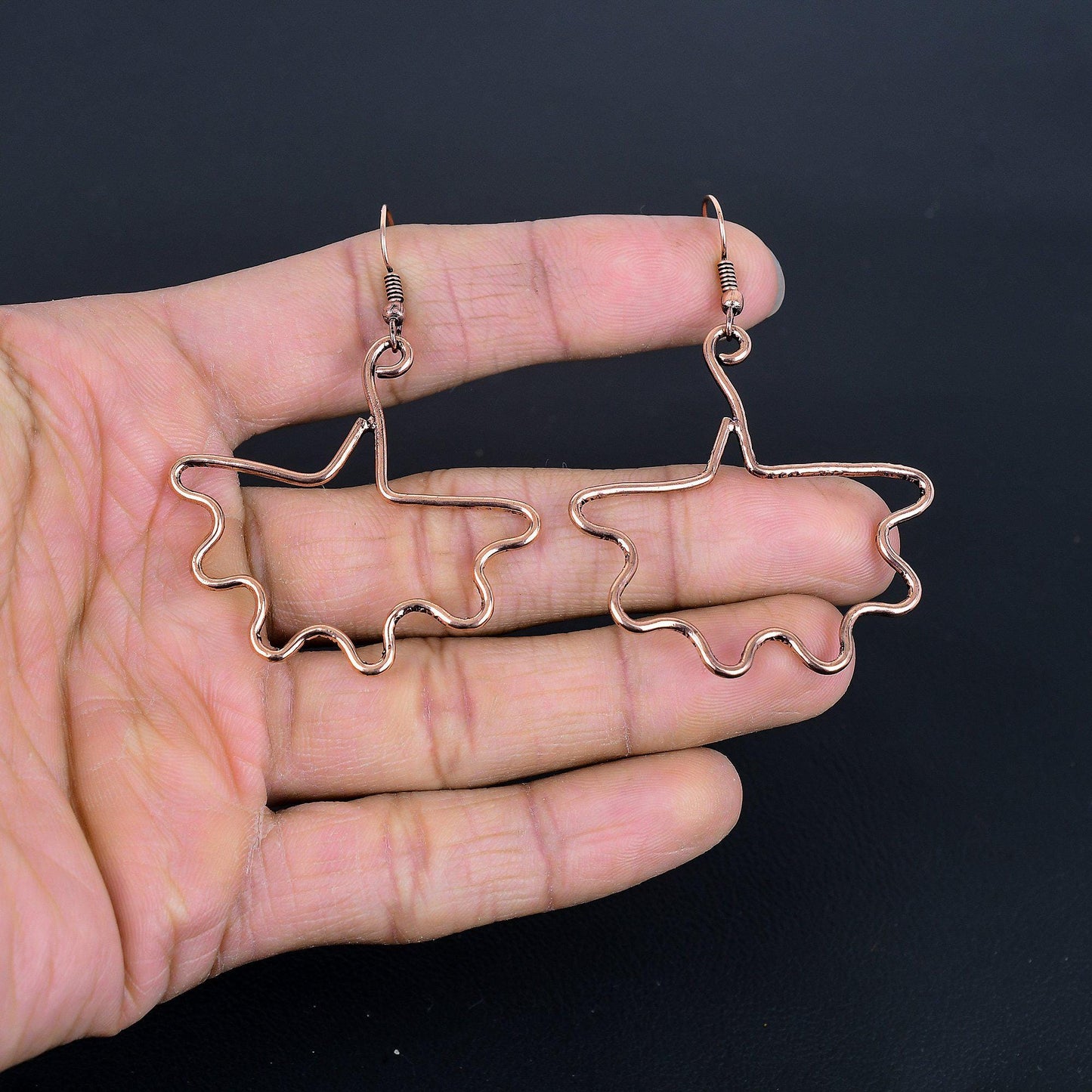 Copper Bat & Butterfly Gemstone Earrings