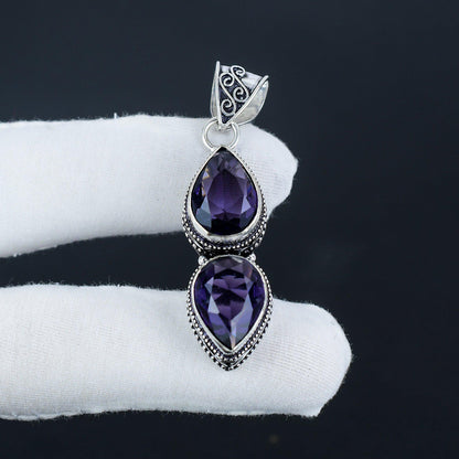 Purple Tanzanite Gemstone Pendant