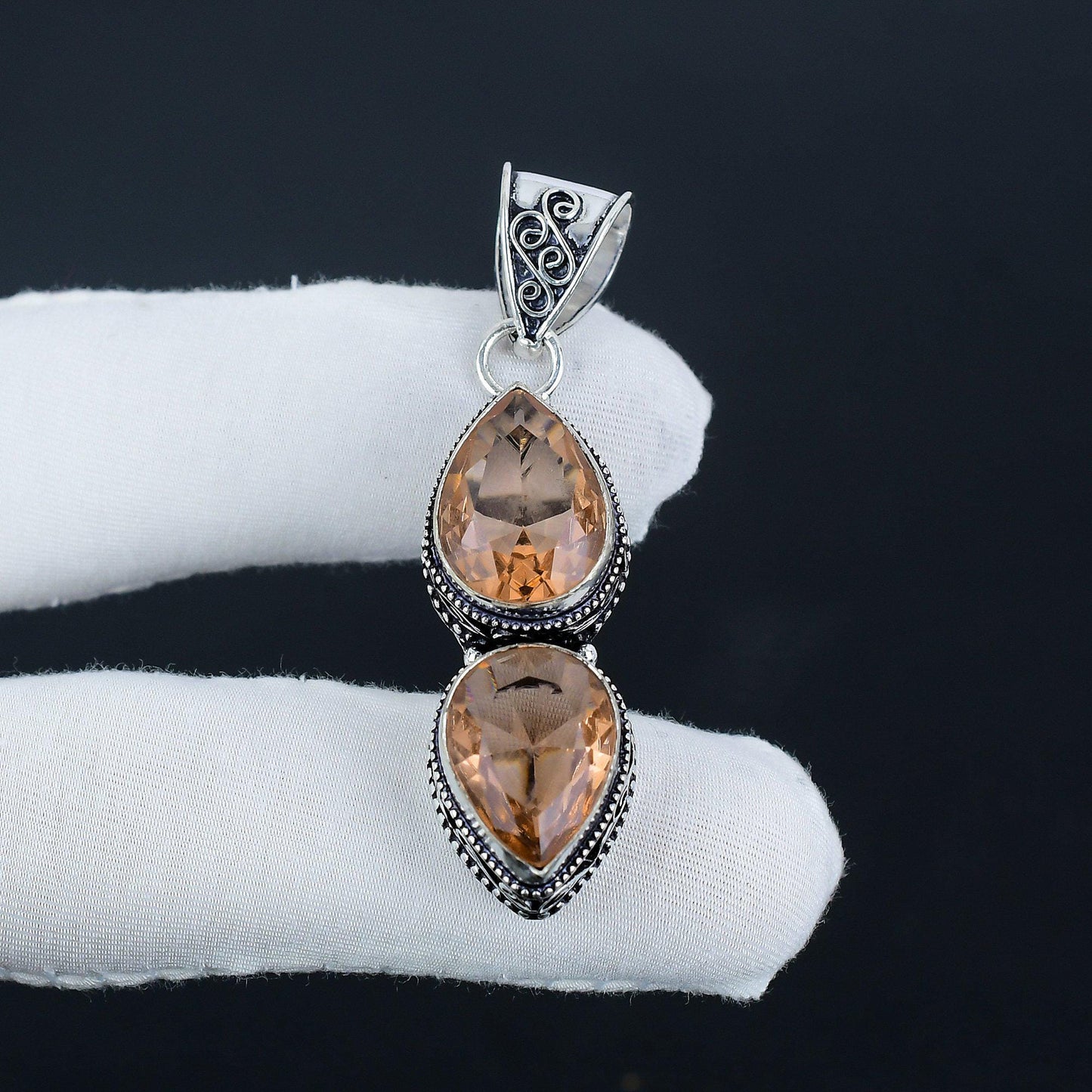 Pink Morganite Gemstone Pendant