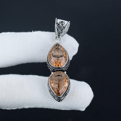 Pink Morganite Gemstone Pendant