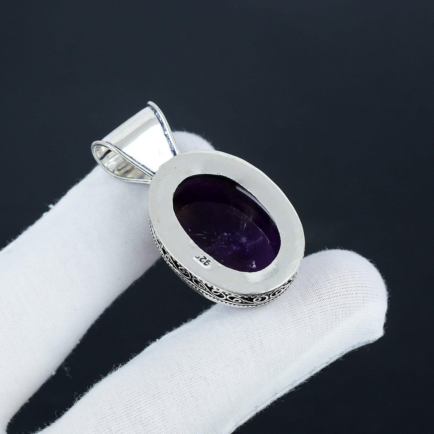 Purple Amethyst Gemstone Pendant