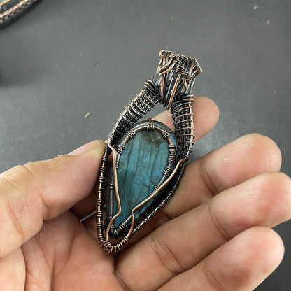 Blue Labradorite Gemstone Pendant