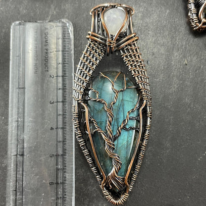 Blue Labradorite Gemstone Pendant