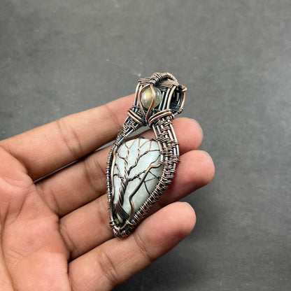 Blue Labradorite Gemstone Pendant