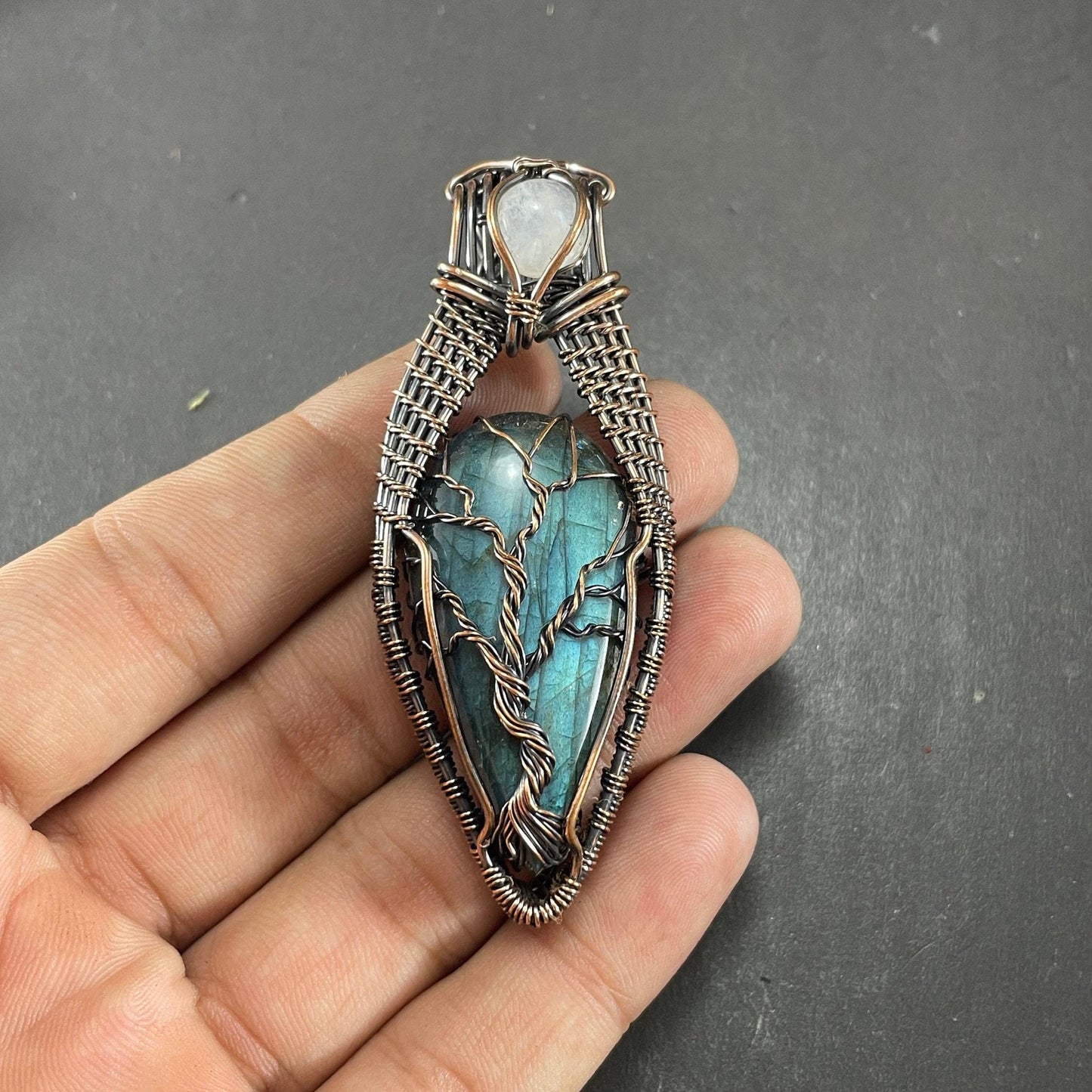 Blue Labradorite Gemstone Pendant