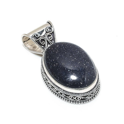 Blue Sunstone Gemstone Pendant