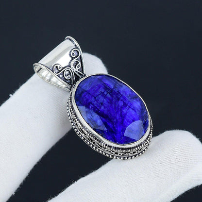 Blue Sapphire Gemstone Pendant