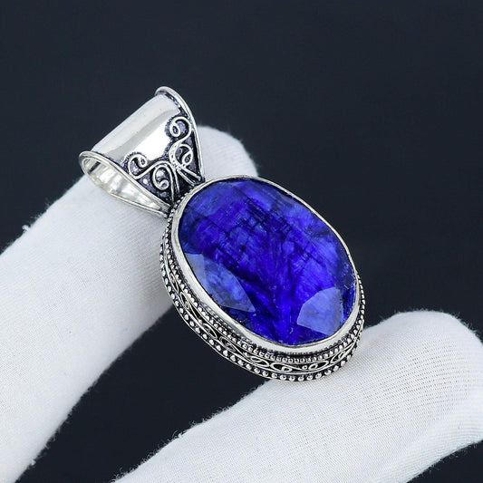 Blue Sapphire Gemstone Pendant