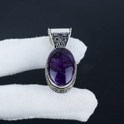 Purple Amethyst Gemstone Pendant