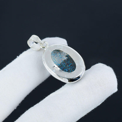 Blue Australian Opal Gemstone Pendant
