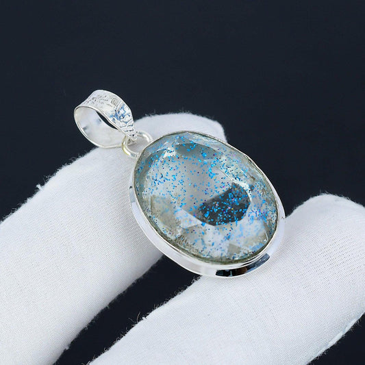 Blue Australian Opal Gemstone Pendant