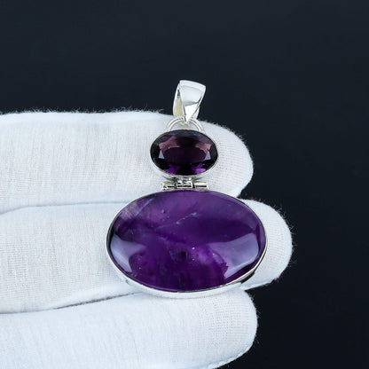 Purple Amethyst Gemstone Pendant