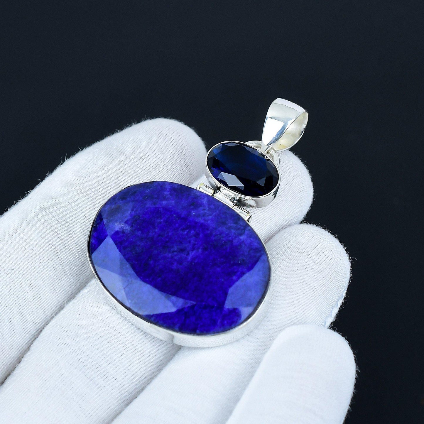 Blue Sapphire Gemstone Pendant