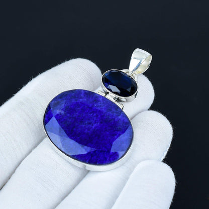 Blue Sapphire Gemstone Pendant