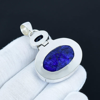Blue Sapphire Gemstone Pendant