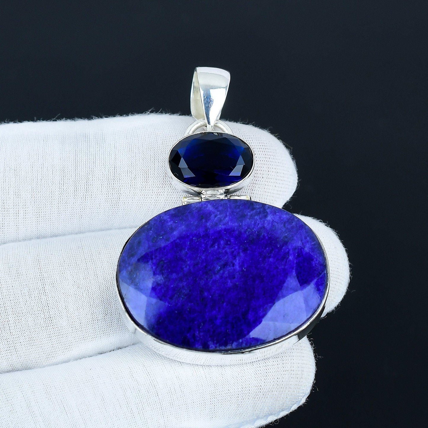 Blue Sapphire Gemstone Pendant