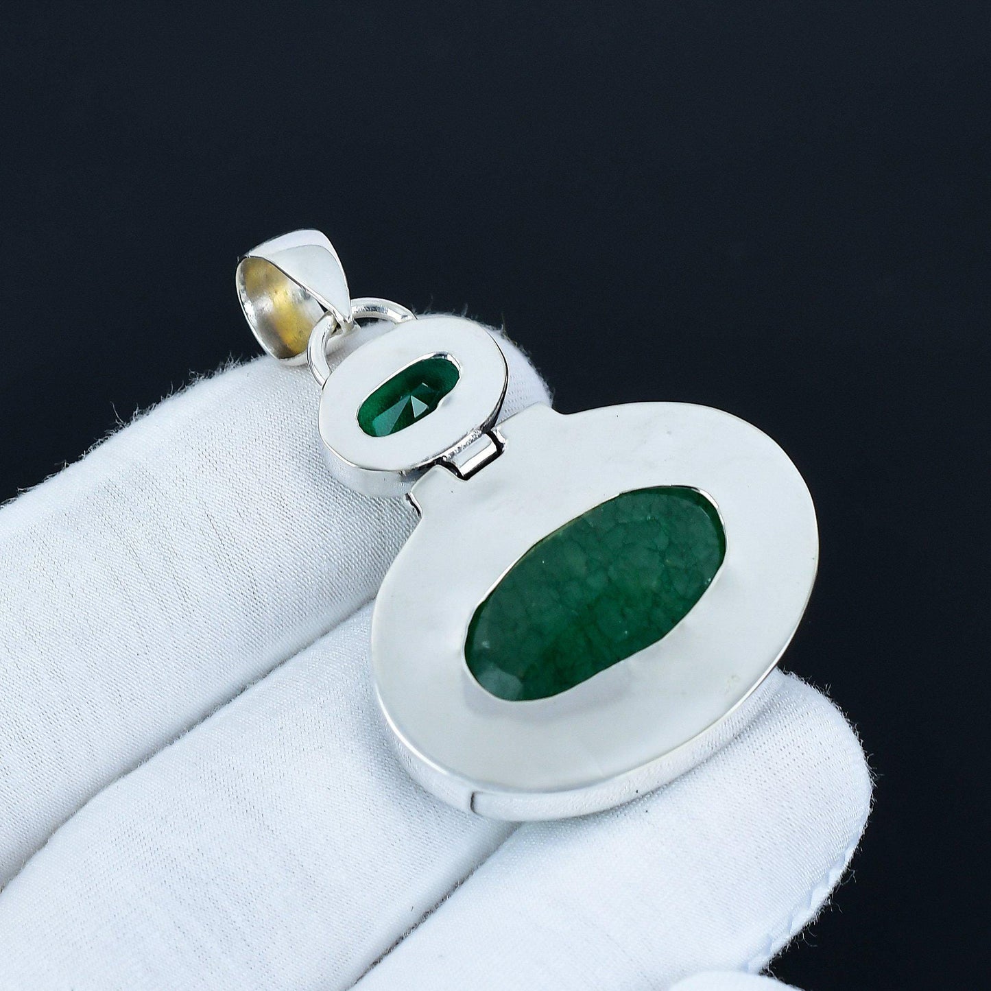 Green Emerald Gemstone Pendant
