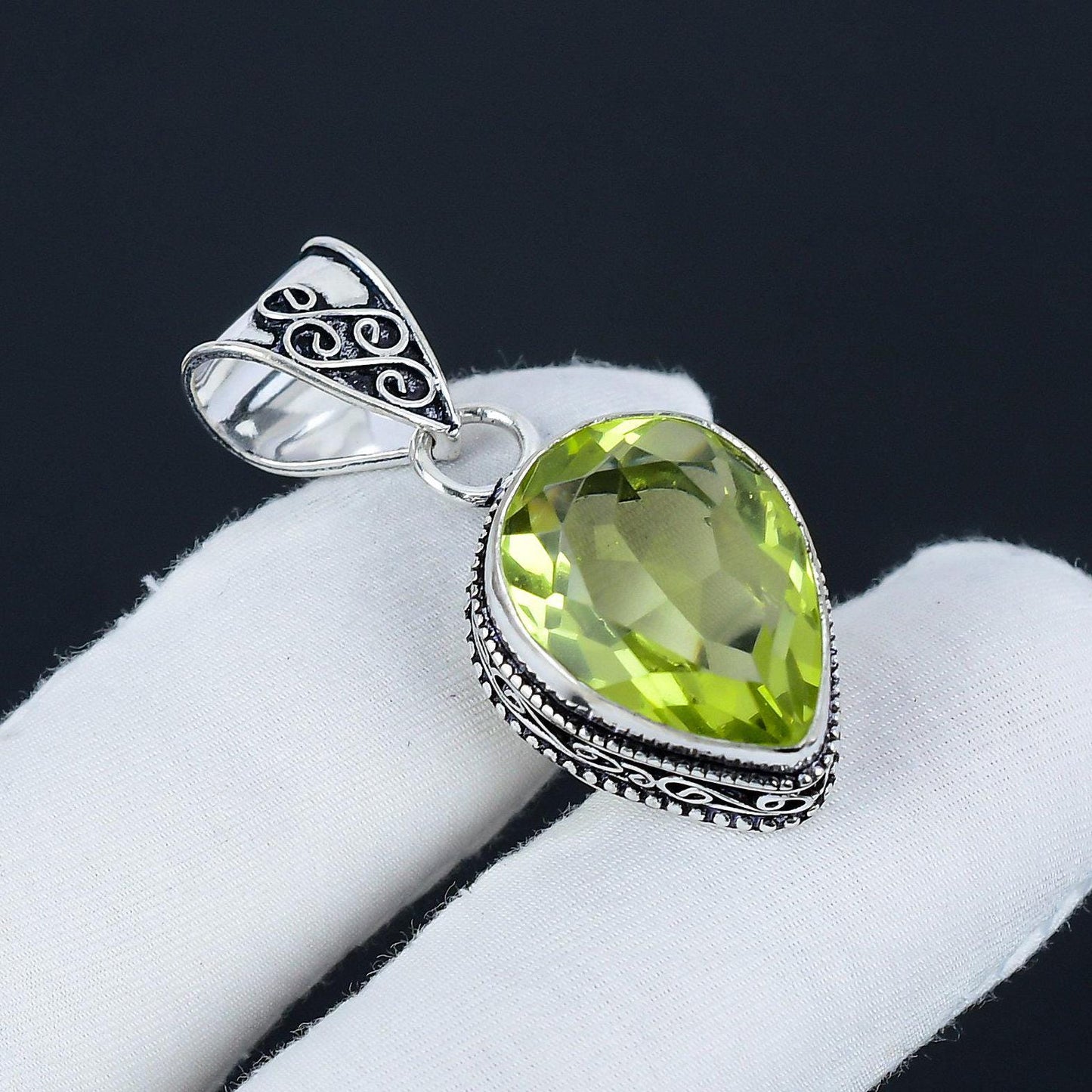 Lemon Topaz Gemstone Pendant