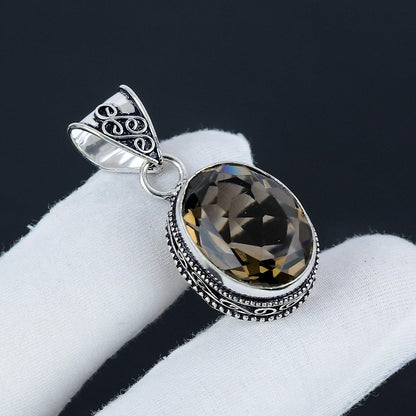 Brown Smoky Topaz Gemstone Pendant
