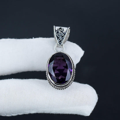 Purple Amethyst Gemstone Pendant