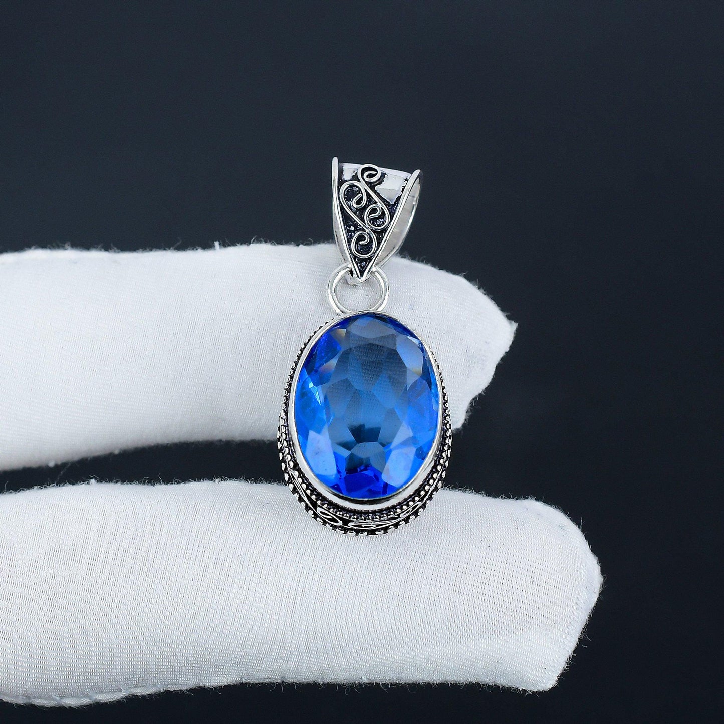 Purple Tanzanite Gemstone Pendant