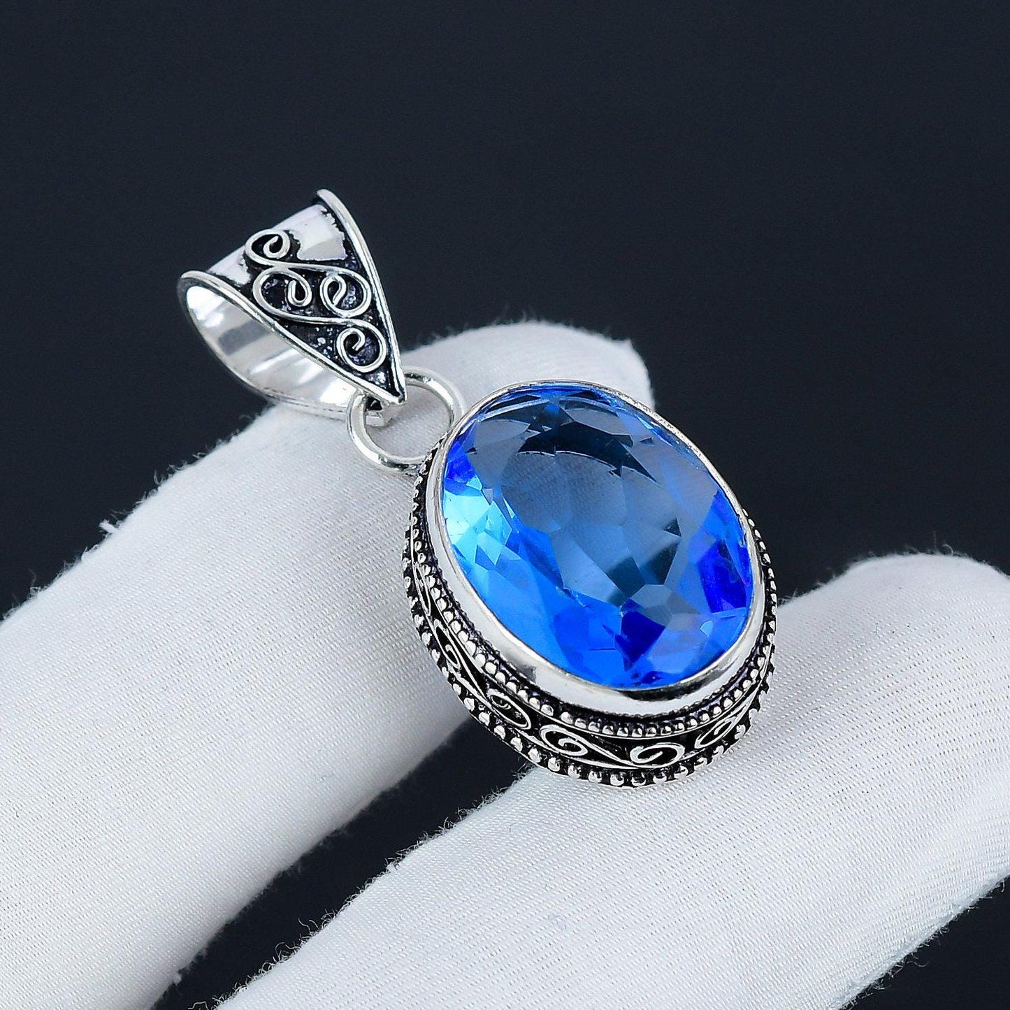 Purple Tanzanite Gemstone Pendant