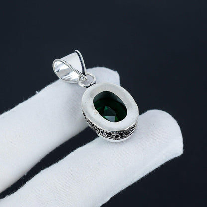 Green Diopside Gemstone Pendant