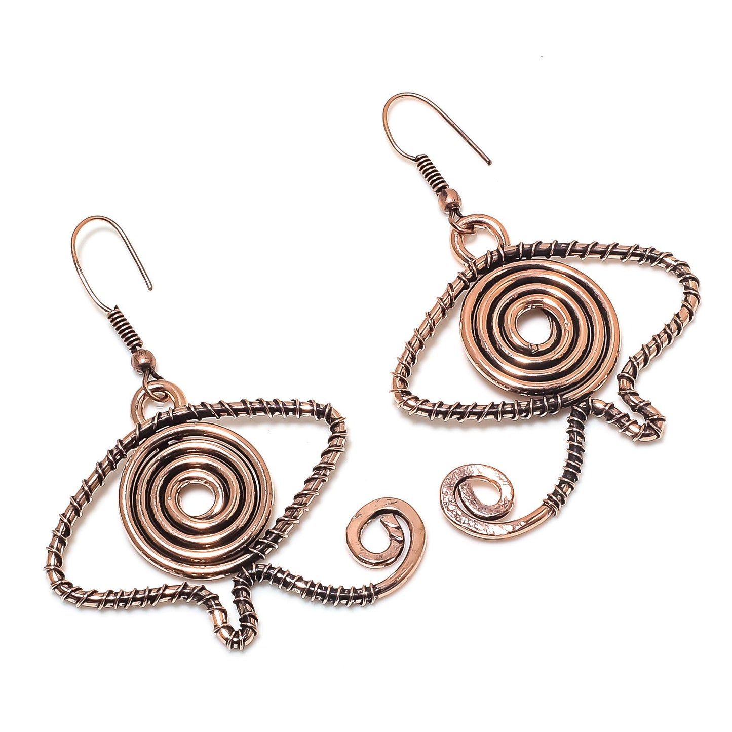Blue Evil Eye Gemstone Earrings