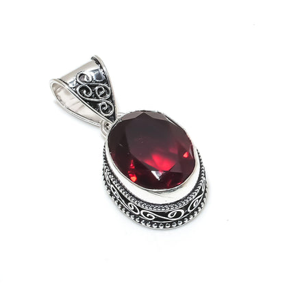 Red Garnet Gemstone Pendant