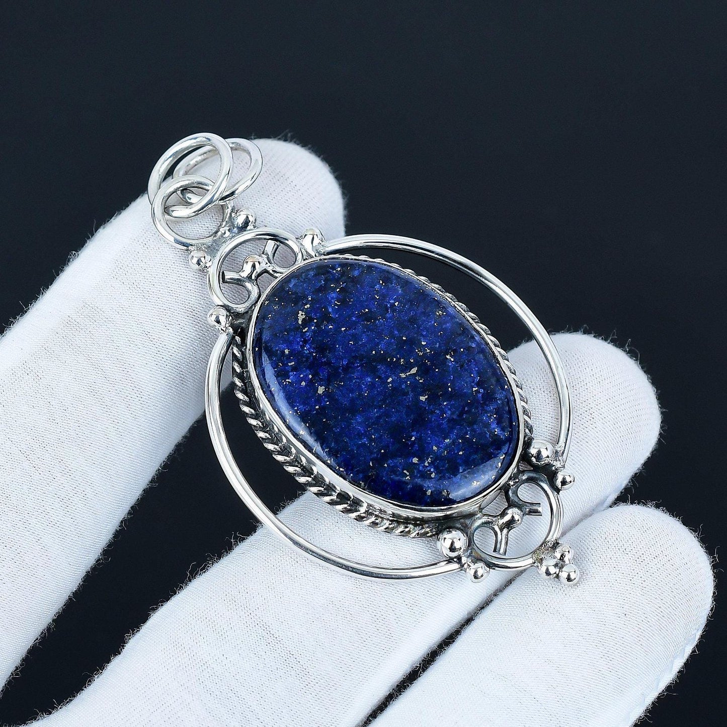 Blue Lapis Lazuli Gemstone Pendant