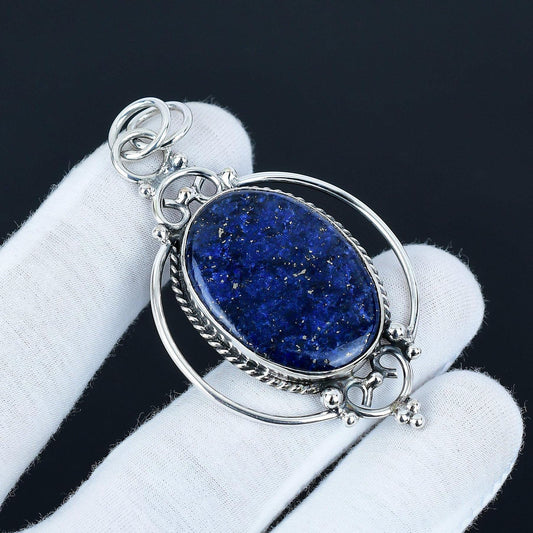 Blue Lapis Lazuli Gemstone Pendant