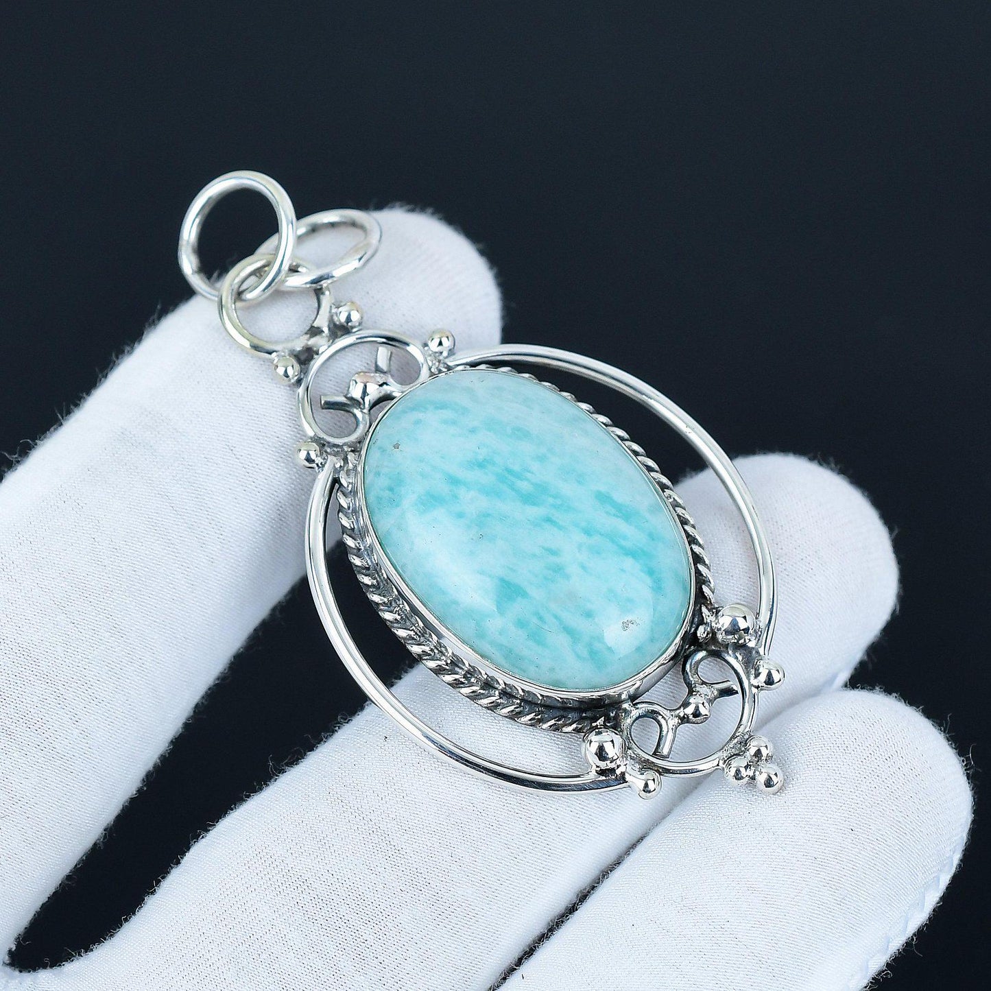 Green Amazonite Gemstone Pendant
