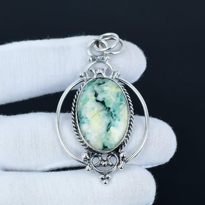 Green Mariposite Gemstone Pendant