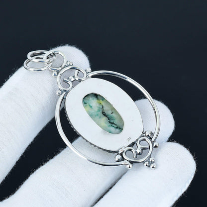 Green Mariposite Gemstone Pendant