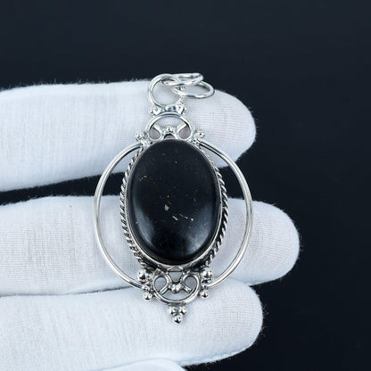 Black Obsidian Gemstone Pendant