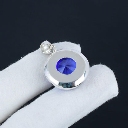 Blue Tanzanite Gemstone Pendant