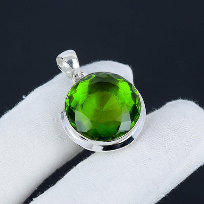 Green Peridot Gemstone Pendant