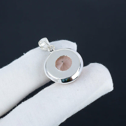Pink Morganite Gemstone Pendant