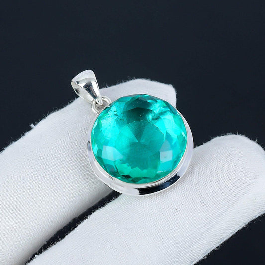 Green Apatite Gemstone Pendant
