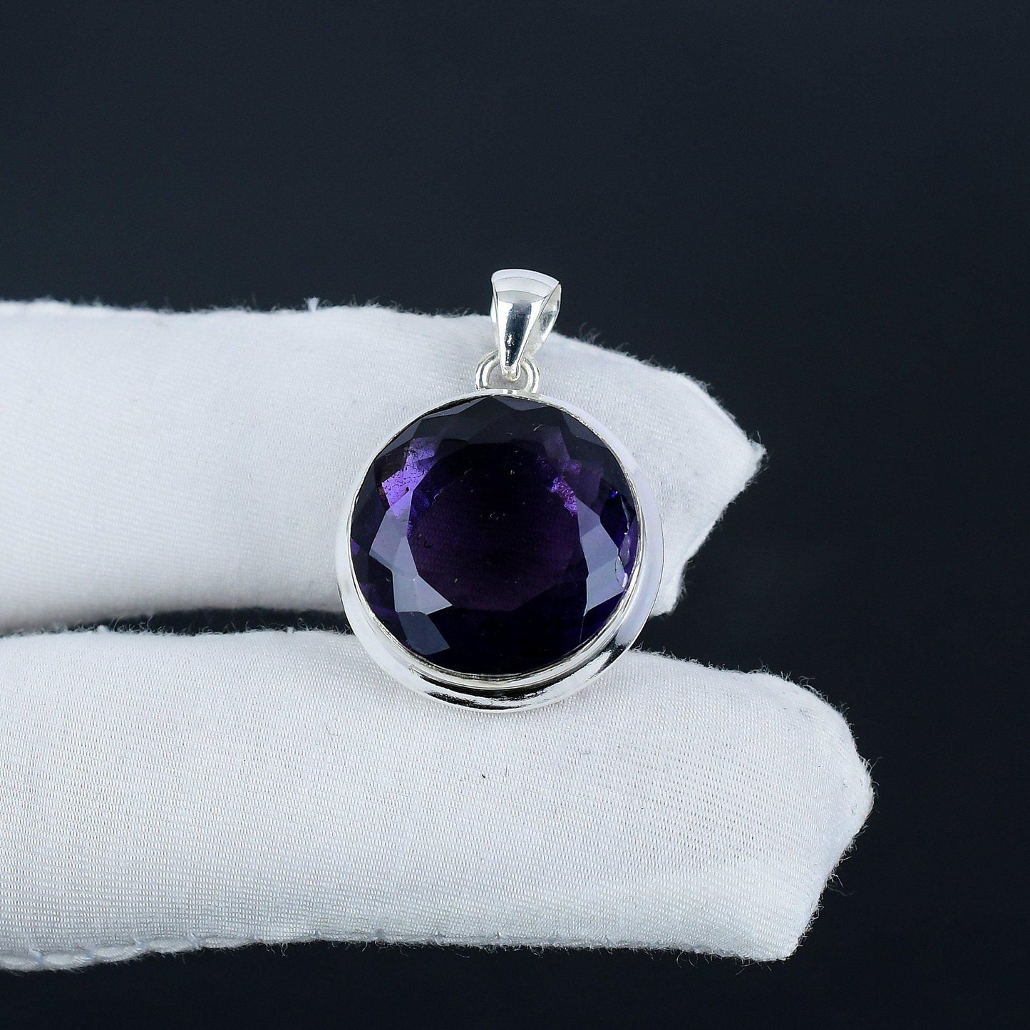 Purple Amethyst Gemstone Pendant