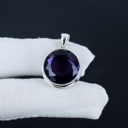 Purple Amethyst Gemstone Pendant