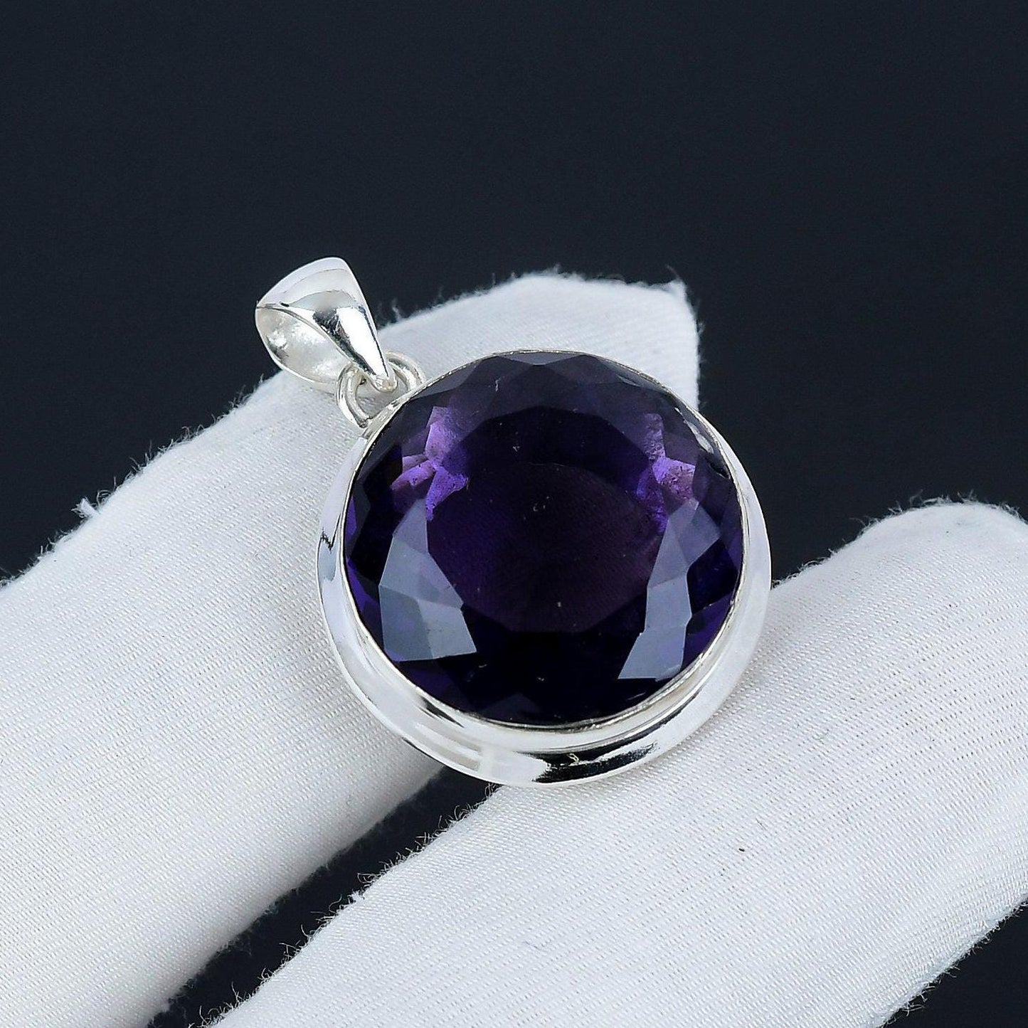 Purple Amethyst Gemstone Pendant